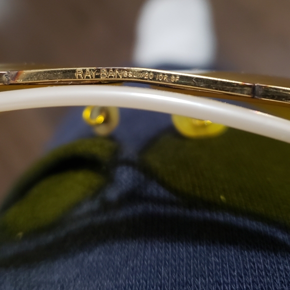 Vintage 1950s 10k Gold Ray Ban B&L Aviator Sunglasses Kalichrome Yellow - Picture 4 of 16